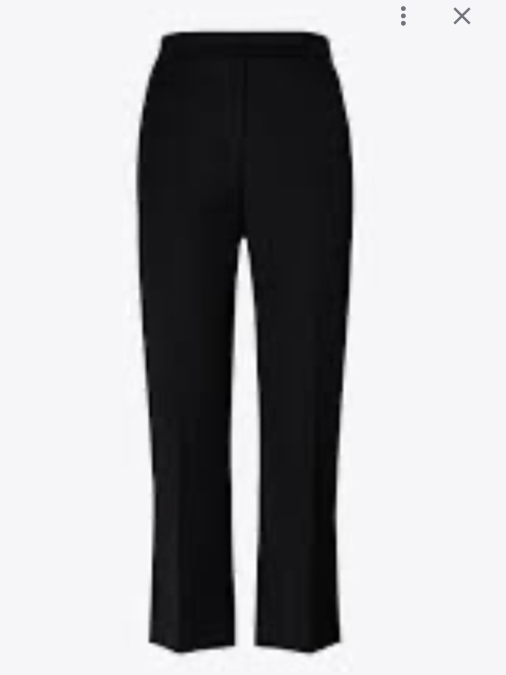 Tory Burch Black Straight-Leg Trousers
